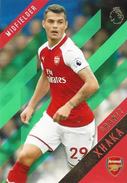 2017-18 Topps Premier League Gold Arsenal FC Base Green Parallel - You Pick - Image 3 of 4
