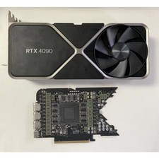 For Nvidia RTX4090 FE Series Heat Sink Cooling Fan with Bad PCB board 