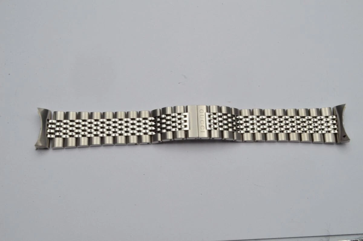 BRACELET GUCCI DIVE ACIER 20 MM POUR MONTRE POUR HOMME BEL ÉTAT VINTAGE RARE 126.4