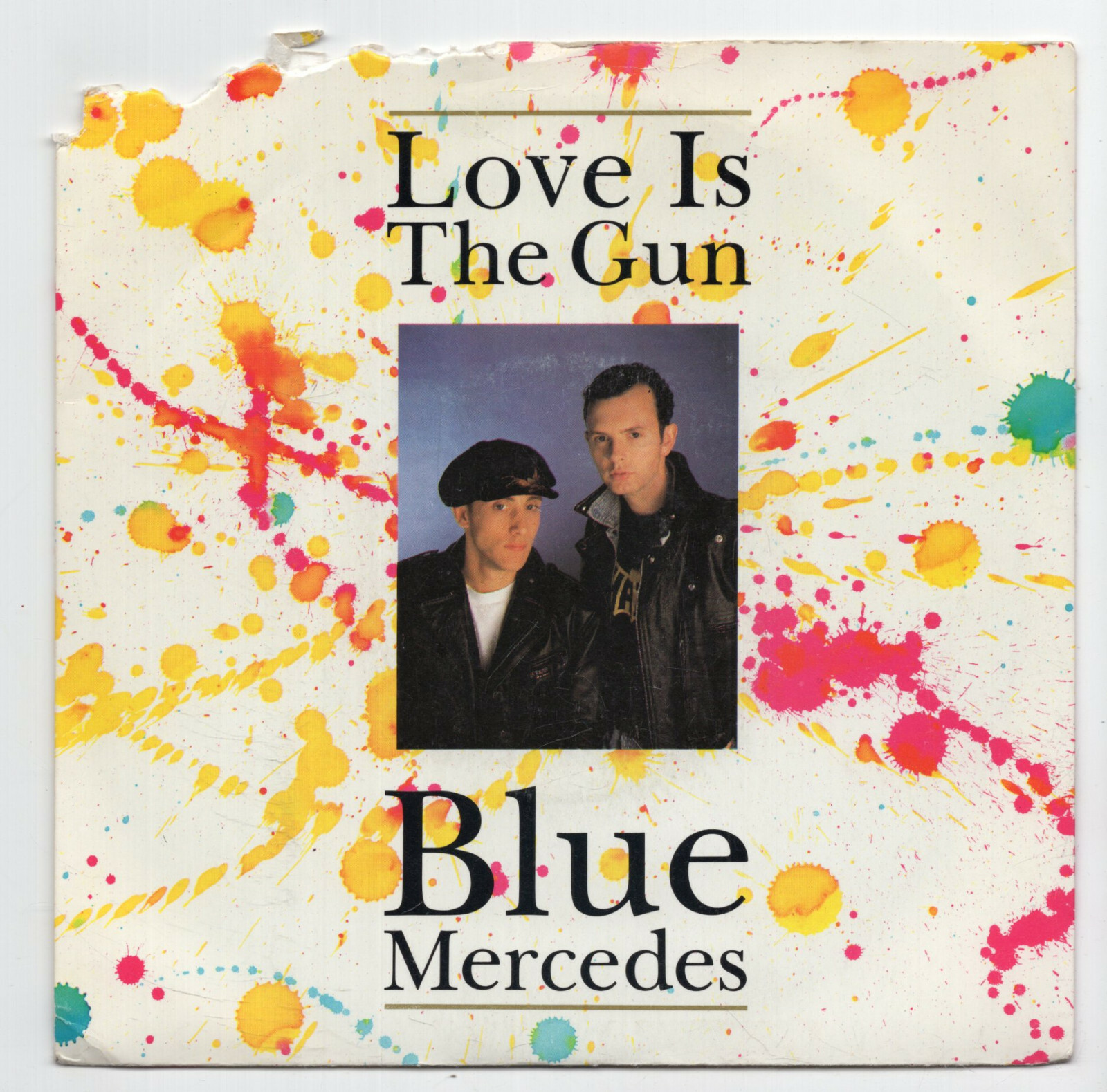 (A612) Blue Mercedes, Love Is The Gun - 1988 - 7 inch vinyl