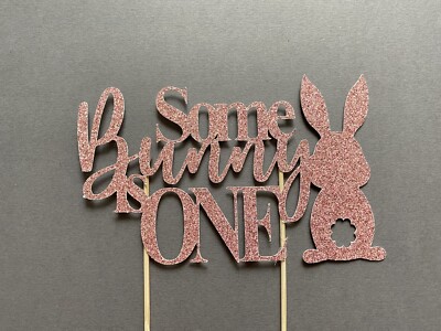 Maßgeschneidert Personalisiert Some Bunny Is One First Caketopper Tortendekoration