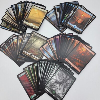100 Full Art MTG Basic Land Lot - 20 of each type - MTG Magic FTG