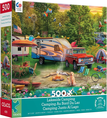 Ceaco - Lakeside Camping - 500 Piece Jigsaw Puzzle