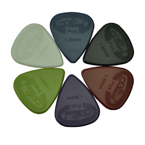 100pcs Alice X-Heavy 1.5mm Guitar Picks Plectrum Nylon Anti-slip Assorted Colors - Picture 4 of 4