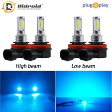 For Chevrolet Impala 2006-2013 LED Headlights High Low Beam Bulbs Combo Ice Blue