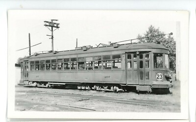 Unidentified Trolley 207 Chicago IL? Indiana? Original Photo 2