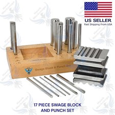 Piece Dapping Punch and Swage Block Forming Block Set of Tools Jewelry Making