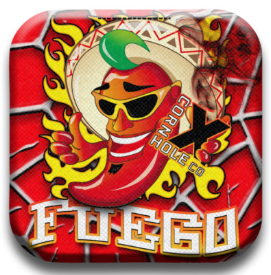 CORNHOLE BAGS '' FUEGO '' carpet style