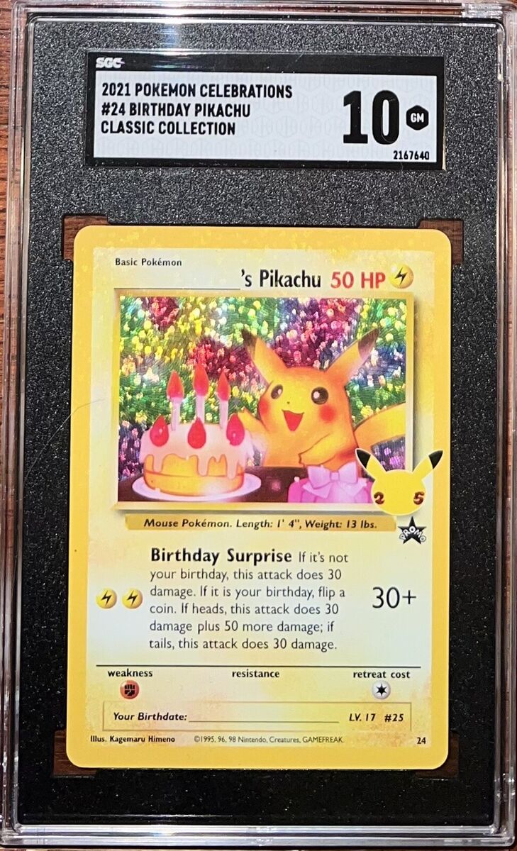 2021 Pokemon Celebrations Pikachu's Birthday Classic 2021 Pokemon Celebrations Pikachu's Birthday Classic