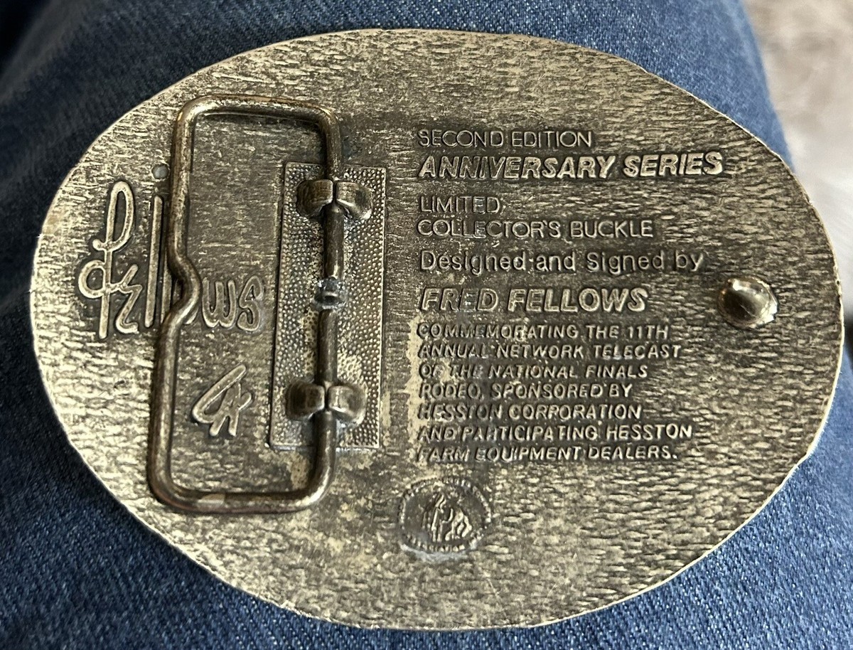 National Finals Rodeo 1984 Hesston Limited Collector's Belt Buckle