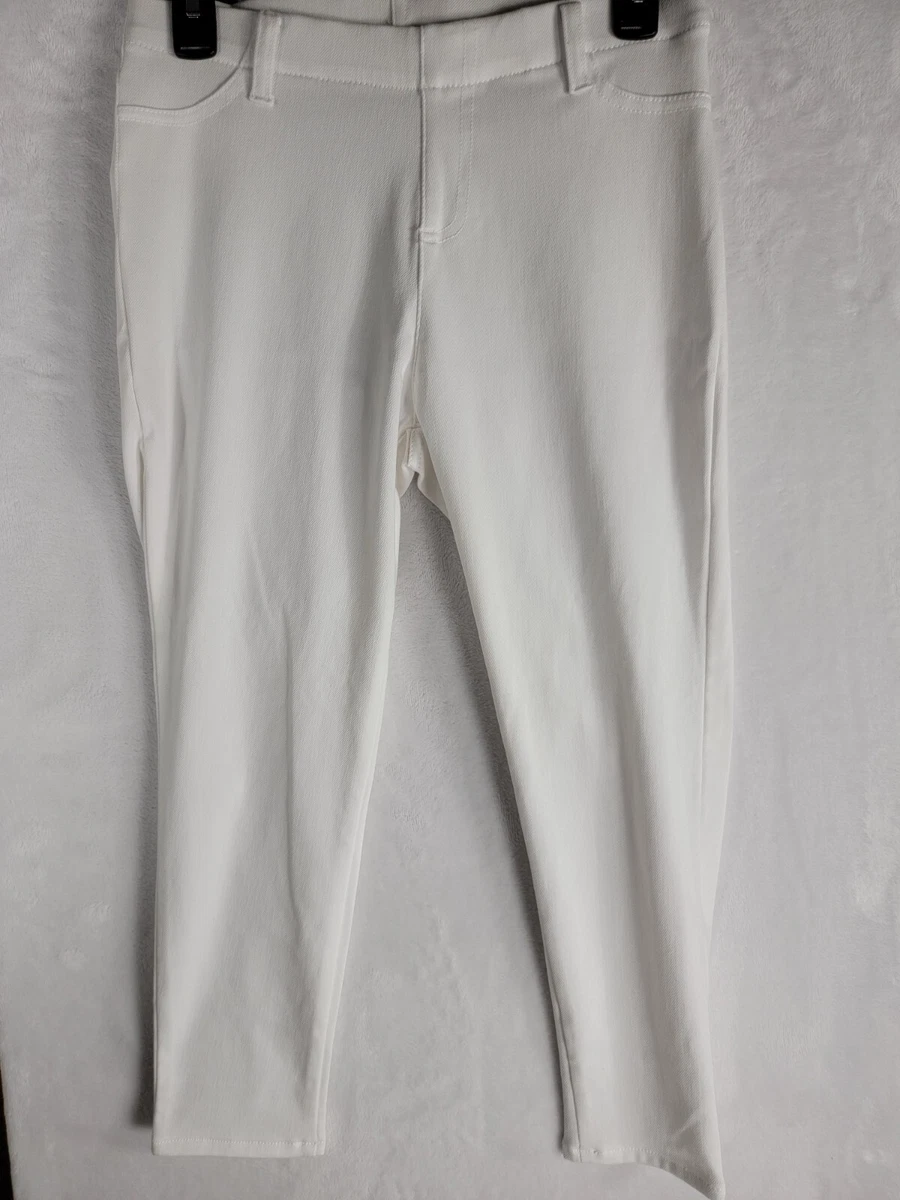 Faded Glory Womens Stretch Skinny Leg Jeggings White Size Medium (8-10)