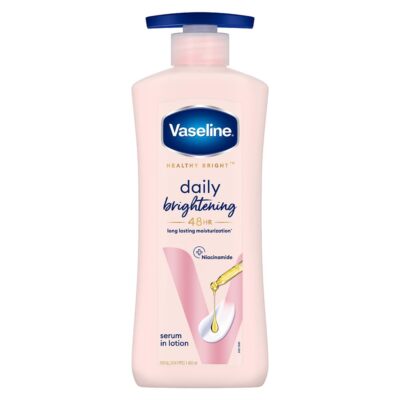 Vaseline Healthy Daily Brightening Moisturizer Sun Protection Body Lotion 400ml