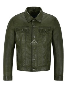 trucker jacket olive