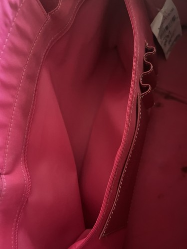 NORDSTROM Womens Fuchsia Pink Genuine Leather Handbag Purse - Bild 8 von 14