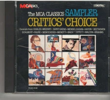 MCA CLASSICS SAMPLER CRITICS CHOICE Various Artists (CD, 1987,MCA)