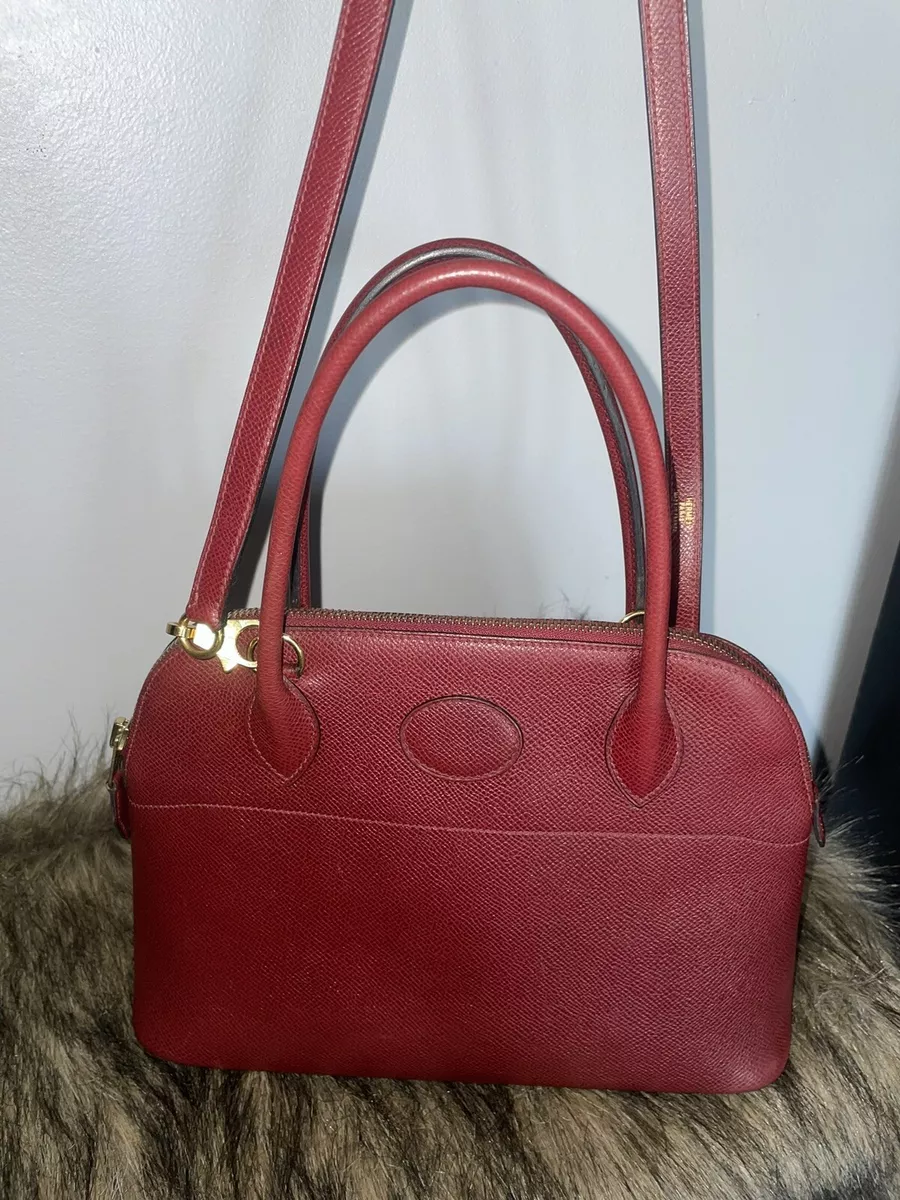 HERMES Bolide 27 Epsom Rouge H