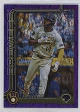 2025 Topps Series 2 Purple Holo Foil 222/250 Andruw Monasterio #581 1o9k