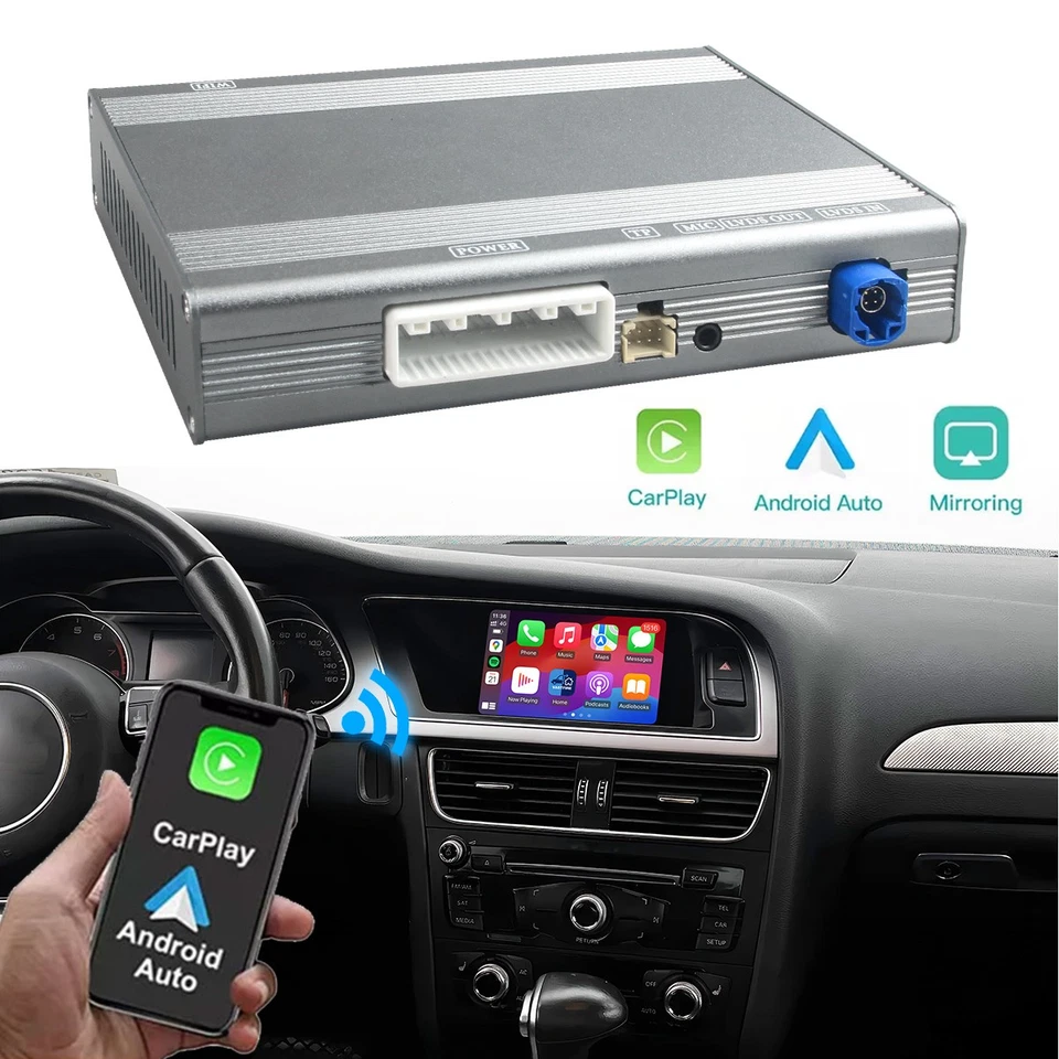 Wireless Carplay Android Auto Navigation Retrofit For Audi A4 A5 2G MMI System - Image 2 of 4