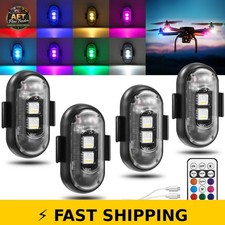 Suacopzar 4PCS Wireless LED Strobe Lights with Remote Control