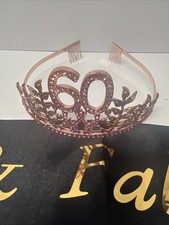 Women's 60th Birthday Sash and Tiara Set
