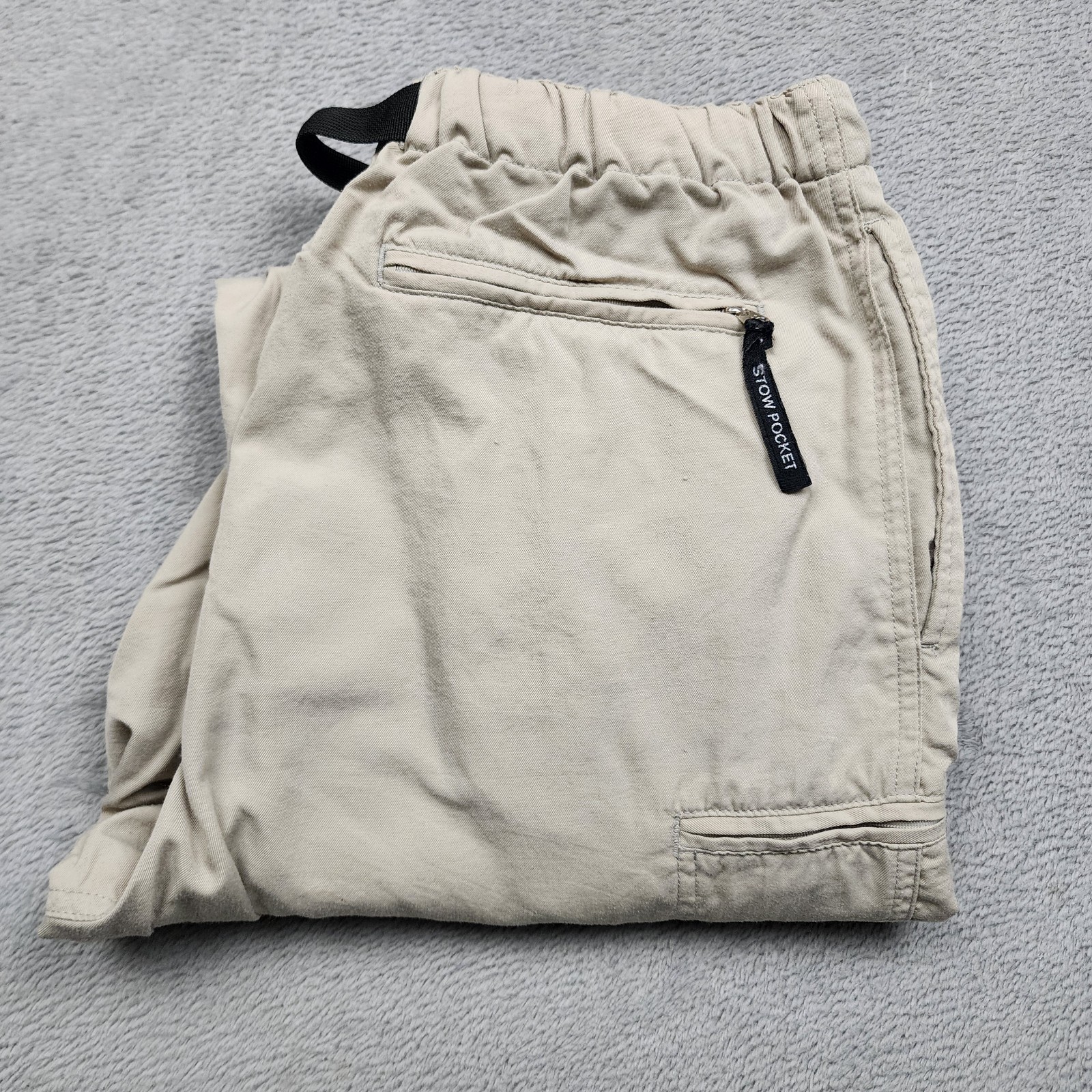 The North Face Mens M Nylon Hiking Pants Stowable Lightweight Built In Belt