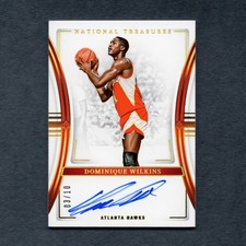 2023-24 National Treasures Signatures Dominique Wilkins Auto Gold 03/10 #AY
