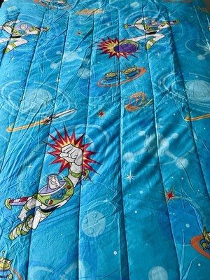 Vintage Buzz Lightyear Toy Story Twin Comforter Disney Westpoint Stevens 63 x 86