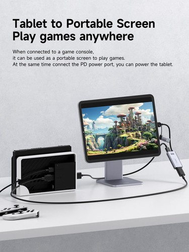 Hagibis USB3.0 Video Capture Card with 100W PD HDMI to USB/USB Small, UHC07P - Picture 2 of 9