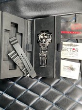 Sector Sport Watches SGE500 Orologio Cronografo Quadrante Nero Acciaio Inox Box Set