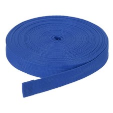 50Yard x 1" Width Nylon Webbing Strap Poly Flat Webbing Strapping Bright Blue