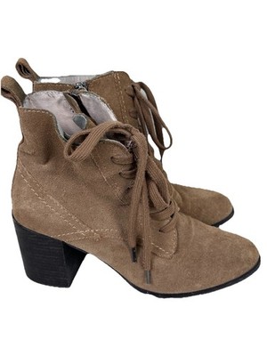 Splendid Suede Lace Up ankle Boots Womens Sz 8.5 Bohemian