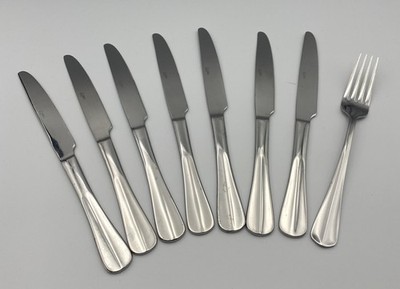 Towle Every Day Stainless Knives/Fork Set Of 7 Knives 1 Dinner Fork
