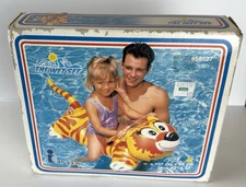 Intex The Wet Set Inflatable Lil' Tiger Ride-On 42" Vtg 1980s Pool Float NIB