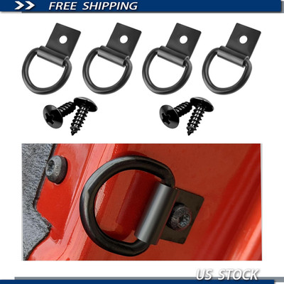 4PCS D Rings Tie Down Anchor, Heavy Duty 1500 Pound Capacity Securing Cargo in