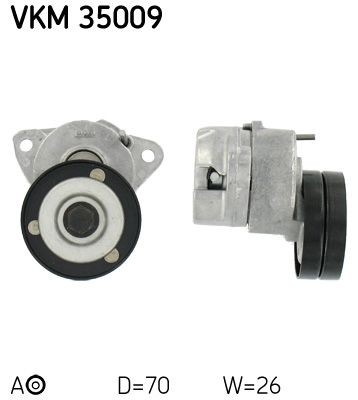 SKF VKM 35009 Riemenspanner, Keilrippenriemen FüR Chevrolet Daewoo Opel-image