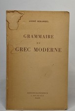 Grammaire du grec moderne | Mirambel André | Etat correct