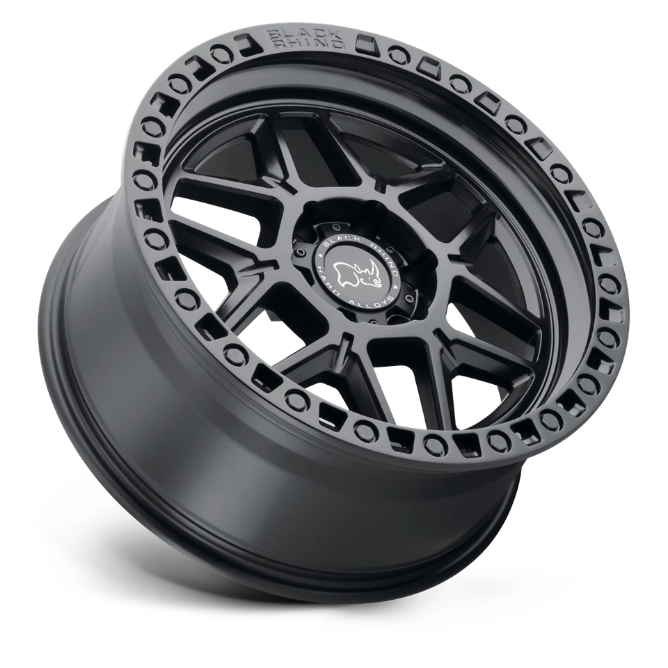 Llanta negra Rhino Kelso 20x9 6x5,5 negra mate llanta 20" -12 mm para Chevy GMC Foto 2 de 4