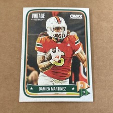 2024 ONYX VINTAGE Football card DAMIEN MARTINEZ