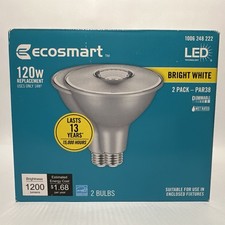 Eco-Smart 120W PAR38 LED Motion Sensor Flood Light Bulb - Bright White