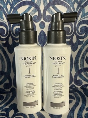 2 - Nioxin System 1 Scalp & Hair Leave-In Treatment,  3.38oz Each