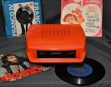 Mangiadischi PENNY arancio, revisionato, come nuovo, con dischi e manuale