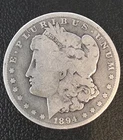 US 1894-O MORGAN  SILVER DOLLAR  VG
