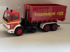 SoMo Herpa Mercedes SK Feuerwehr Osnabrück Wechsellader WLF 2 Mulde 1:87
