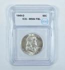 1949-D Franklin Half Dollar MS64 FBL ICG