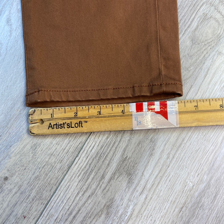 Uniqlo Ultra Stretch Skinny Fit Jeans Mens Large Brown Stretch Drawstring 34x32 thumbnail 6