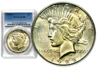 1928-S Peace Silver One $1 Dollar - PCGS AU58  C1072