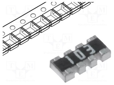 Anz.Widerstand: 4 R: 24Ω Widerstandsnetzwerk: Y 62,5mW ±5% SMD