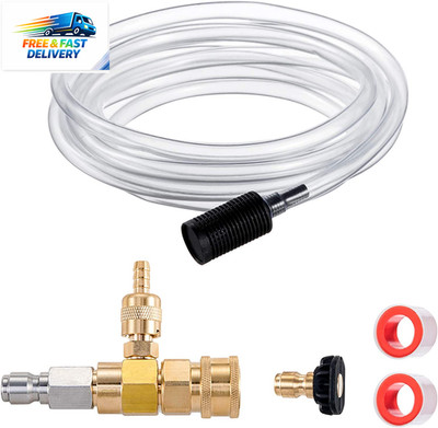 Downstream Injector for Pressure Washer, Power Washer Chemical Injector Kit, Soa