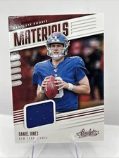 2019 Panini Absolute - Absolute Rookie Materials Daniel Jones #RM-7 RC Free Ship