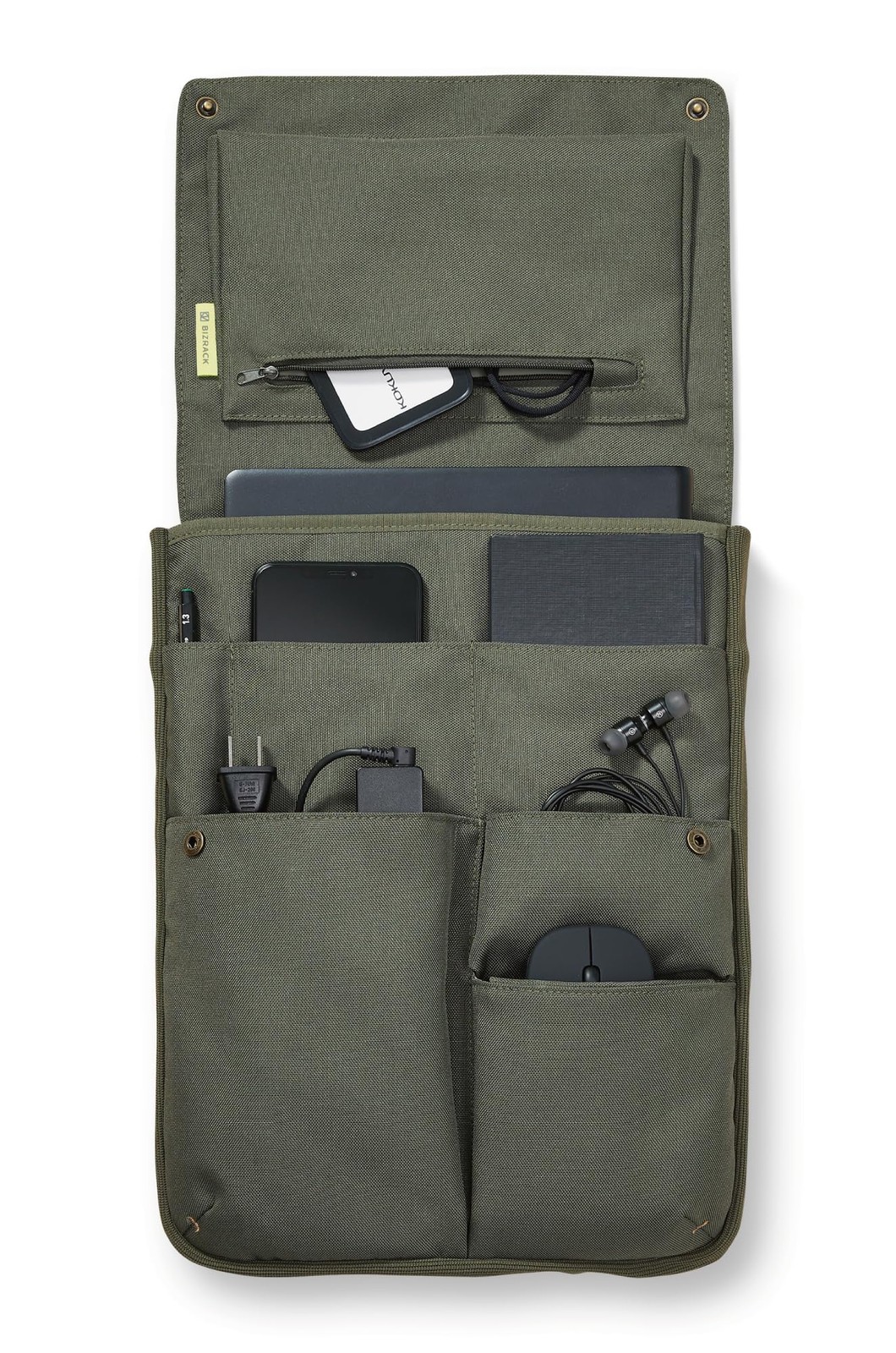 KOKUYO Bag in Bag PC Bag 13.3/14.0 inch A4 Vertical BIZRACK Olive Green